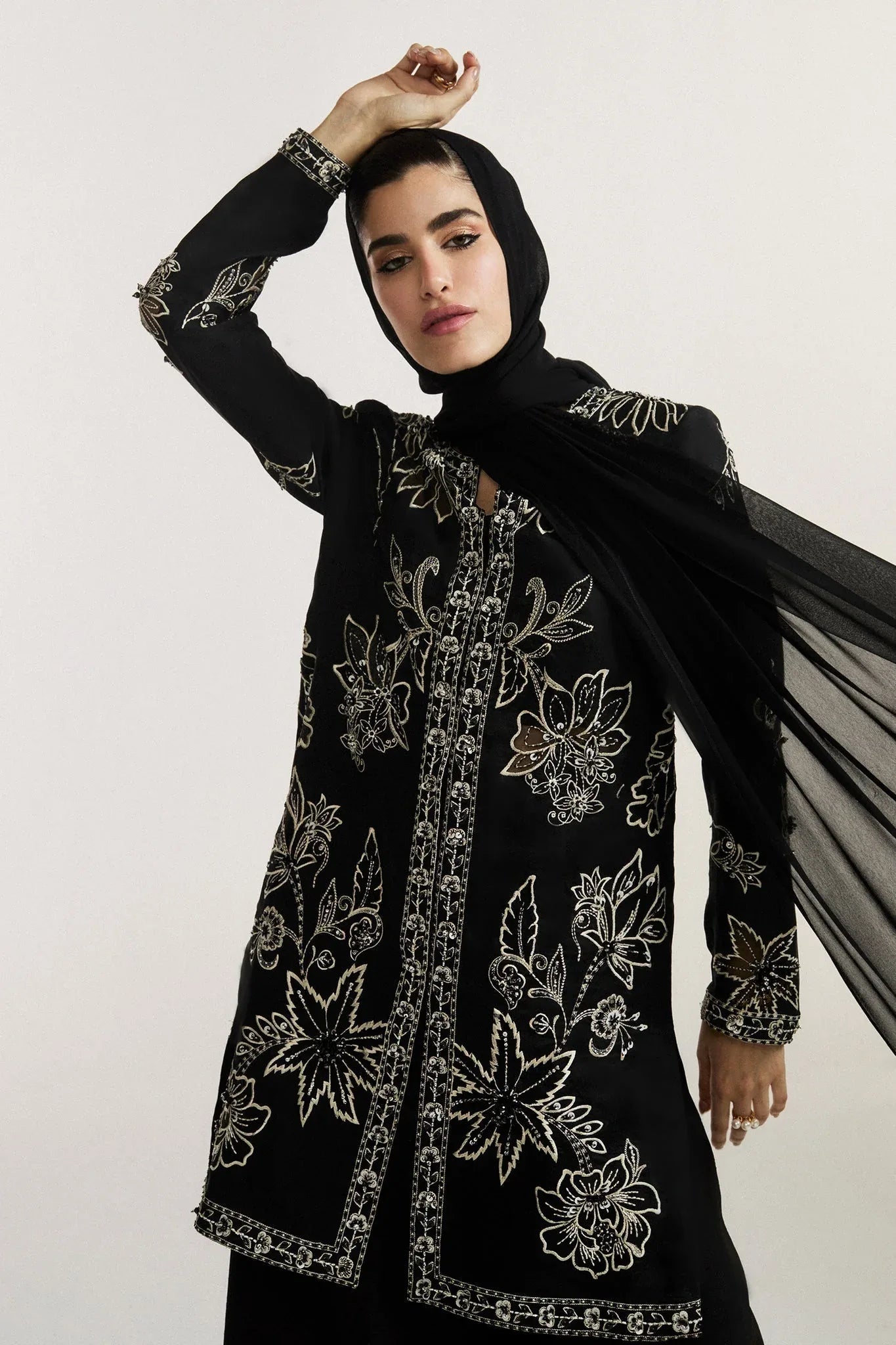 Elan I Vital Ornee I NOCTURNE ÉLITAIRE (EV-21360) - Aqsa Fabrics
