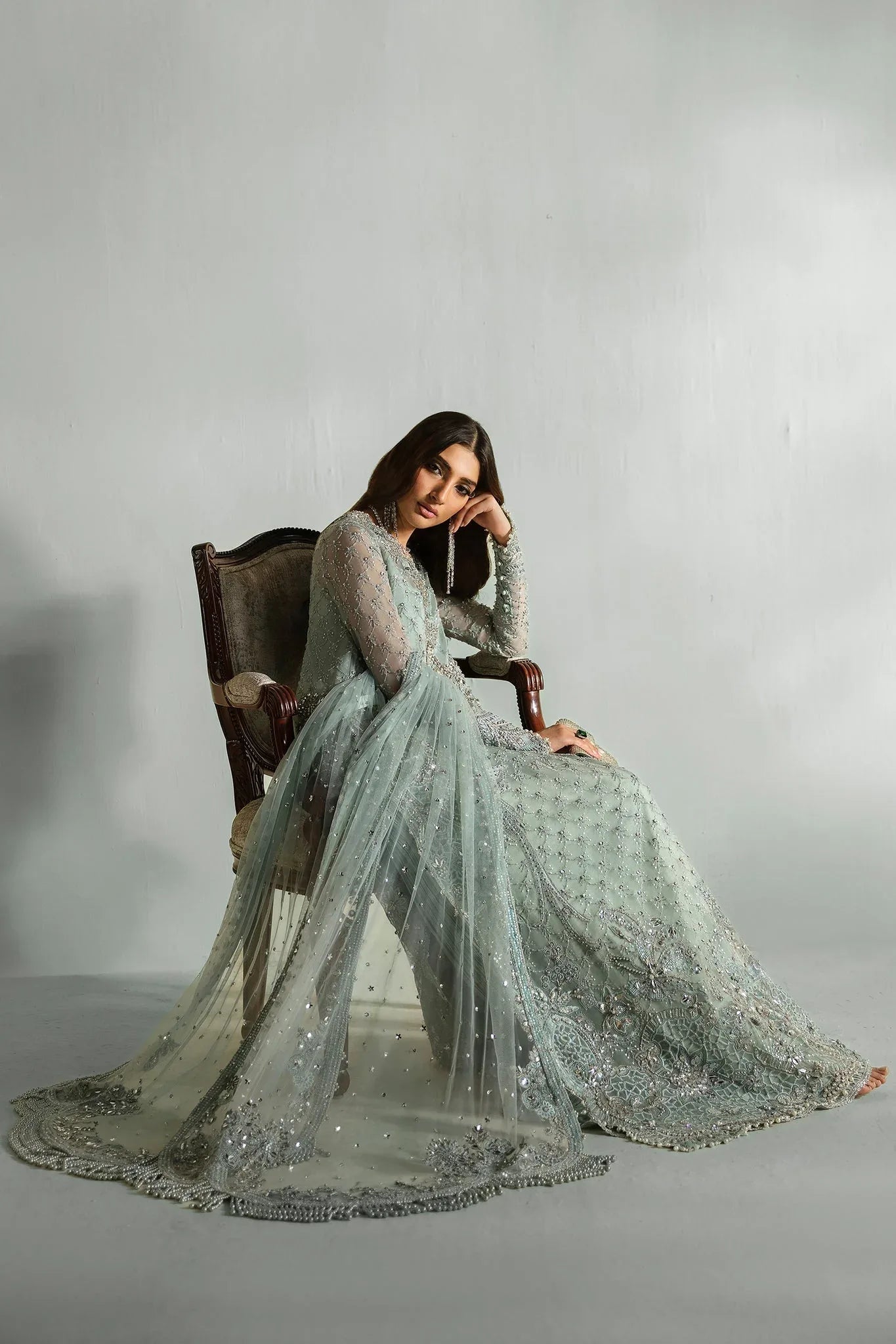 Elan | Pret Crepuscule | RÊVE DE GIVRE (EP-21301) - Aqsa Fabrics
