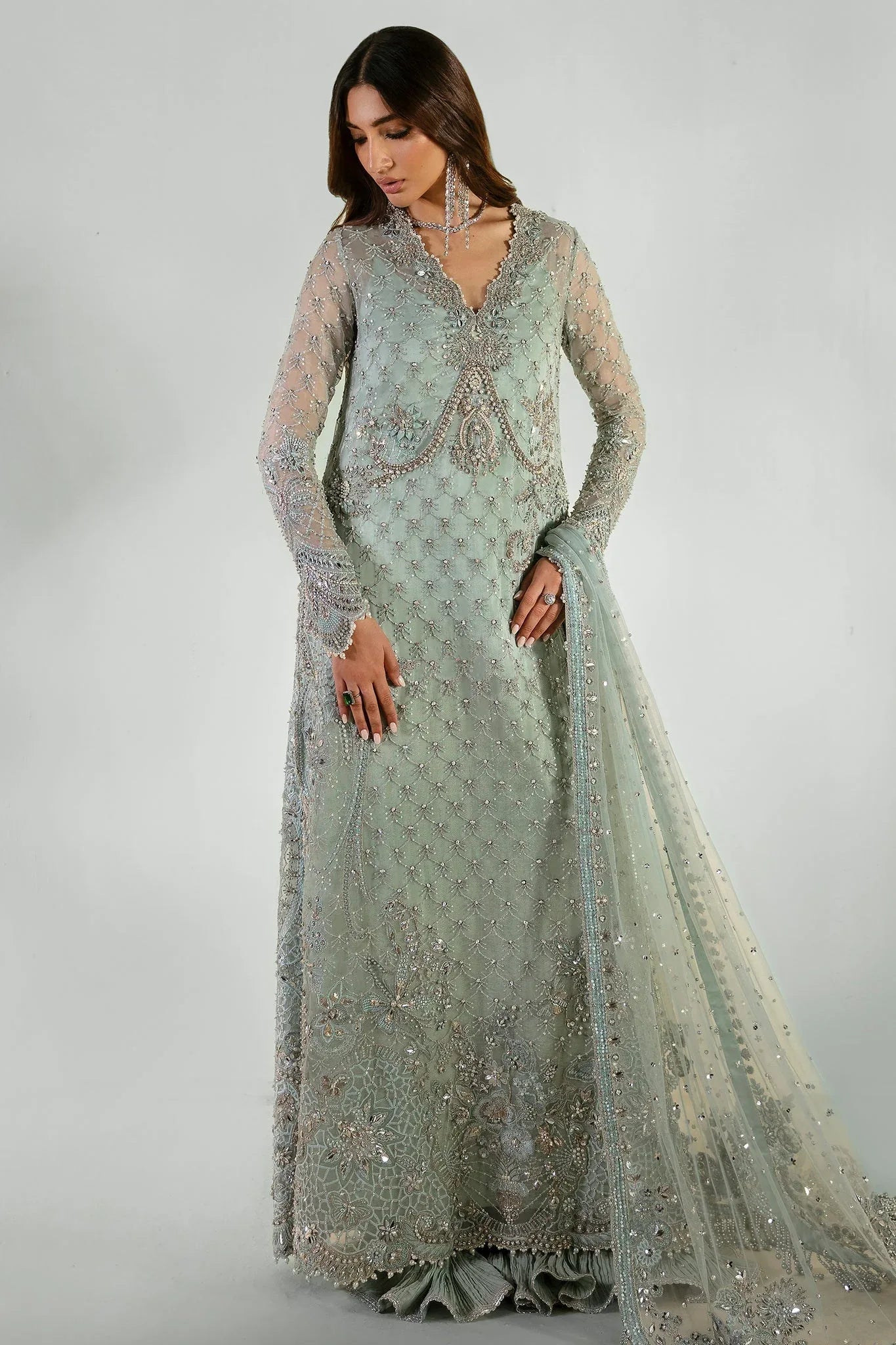 Elan | Pret Crepuscule | RÊVE DE GIVRE (EP-21301) - Aqsa Fabrics