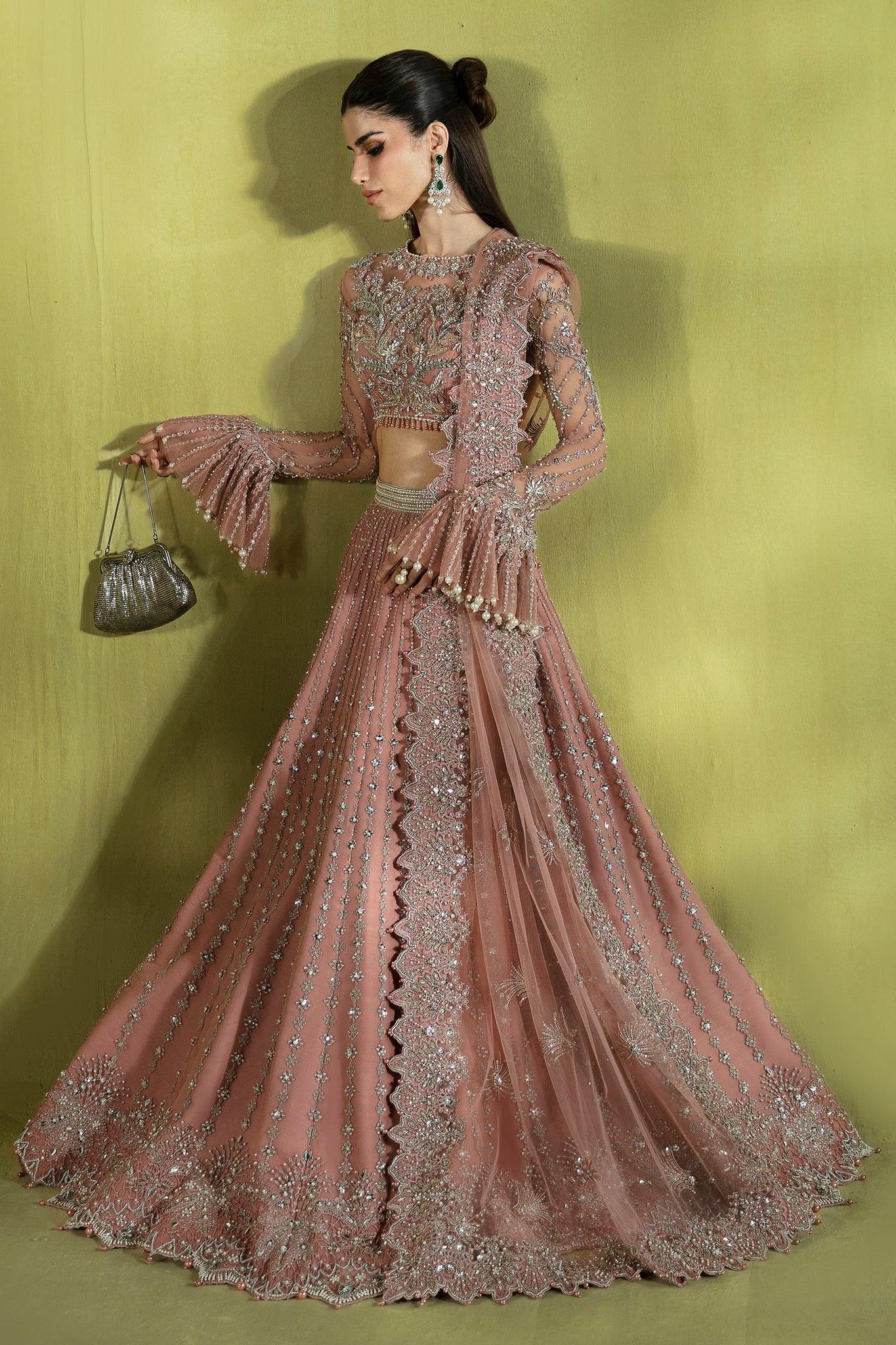 Elan | Pret Crepuscule | ÉTINCELLE DE ROSE (EP-21310) - Aqsa Fabrics