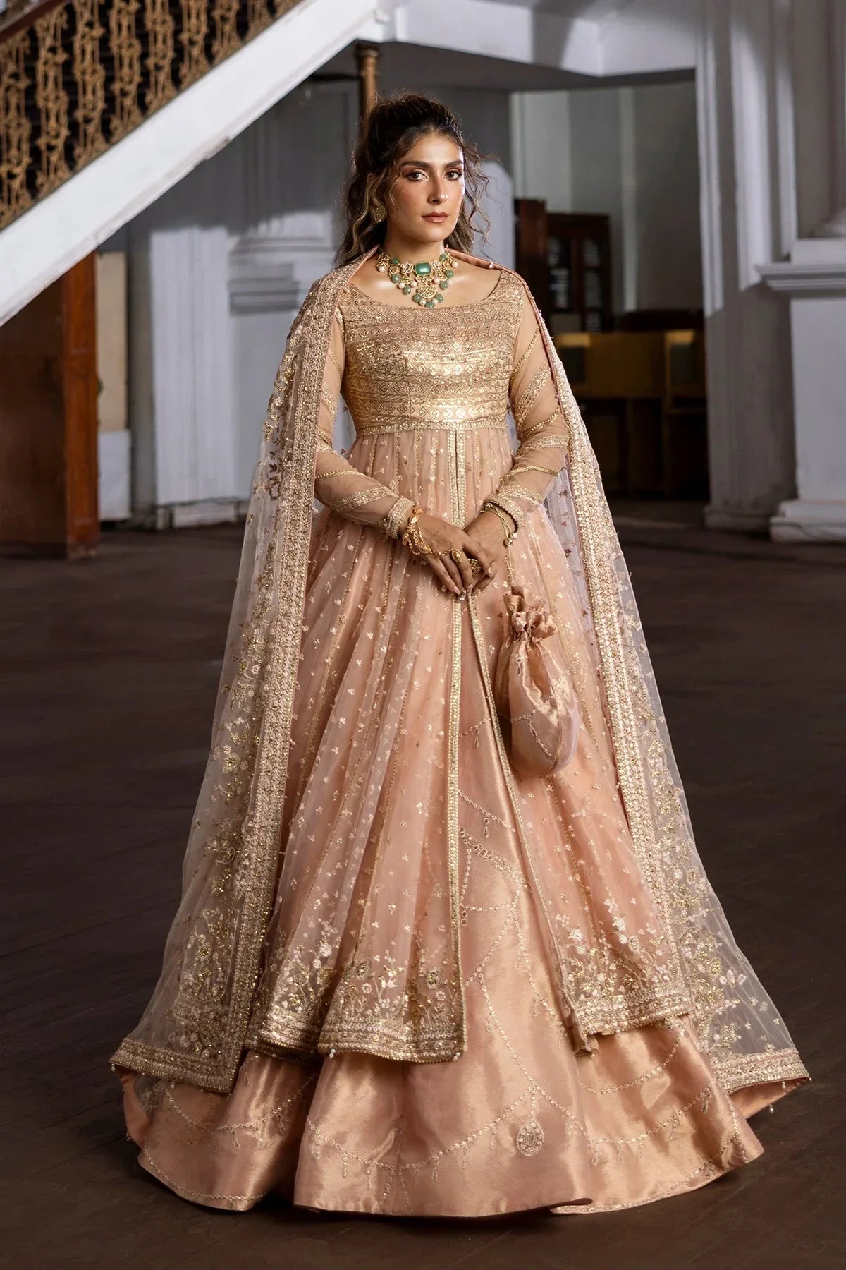 Erum Khan | Jahan Wedding 25 | Pink Dust - Aqsa Fabrics