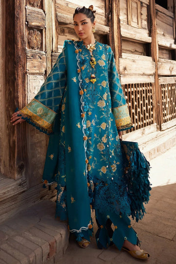 Elan | Luxury Lawn 25 | OPHELIA (EL25-10 A) - Aqsa Fabrics