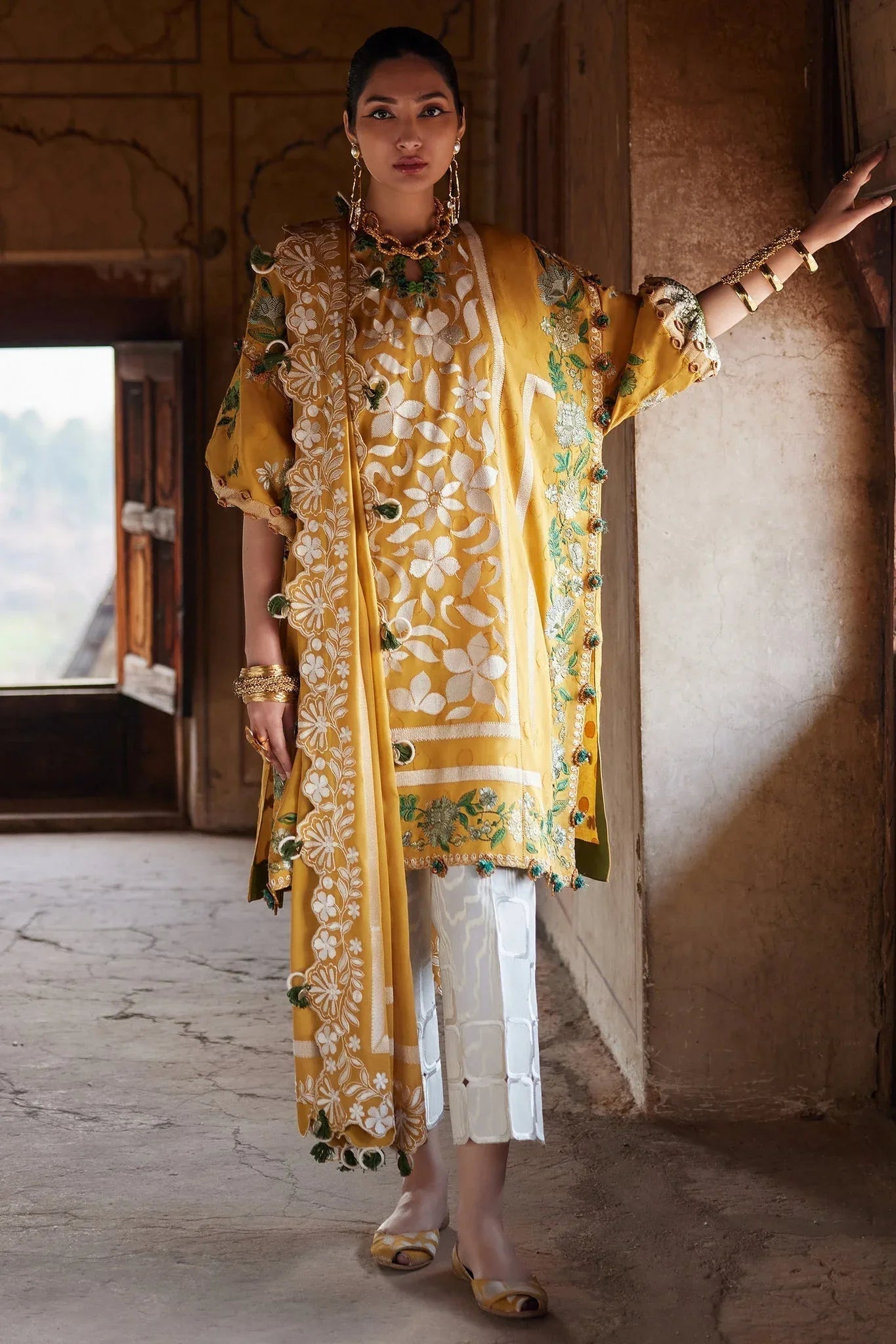Elan | Luxury Lawn 25 | AURELIA (EL25-08 B) - Aqsa Fabrics