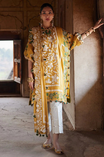 Elan | Luxury Lawn 25 | AURELIA (EL25-08 B) - Aqsa Fabrics