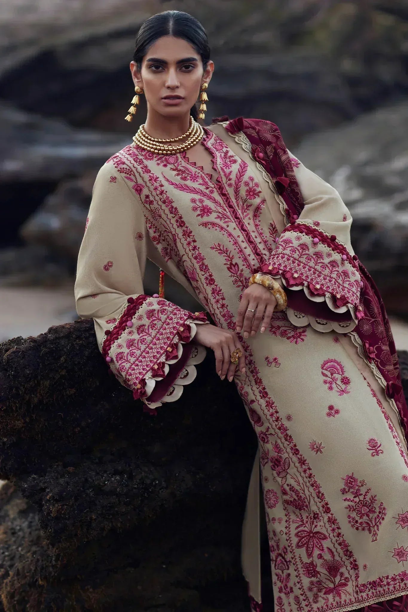 Elan | Winter 23 | LARAH (EW23-02) - Aqsa Fabrics