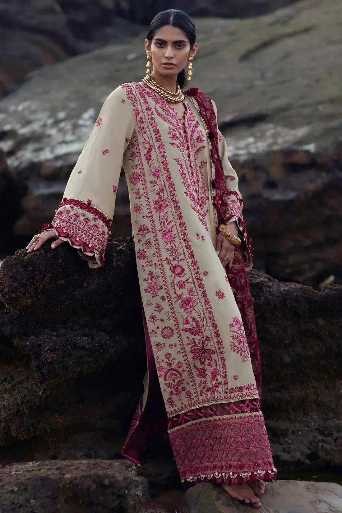 Elan | Winter 23 | LARAH (EW23-02) - Aqsa Fabrics
