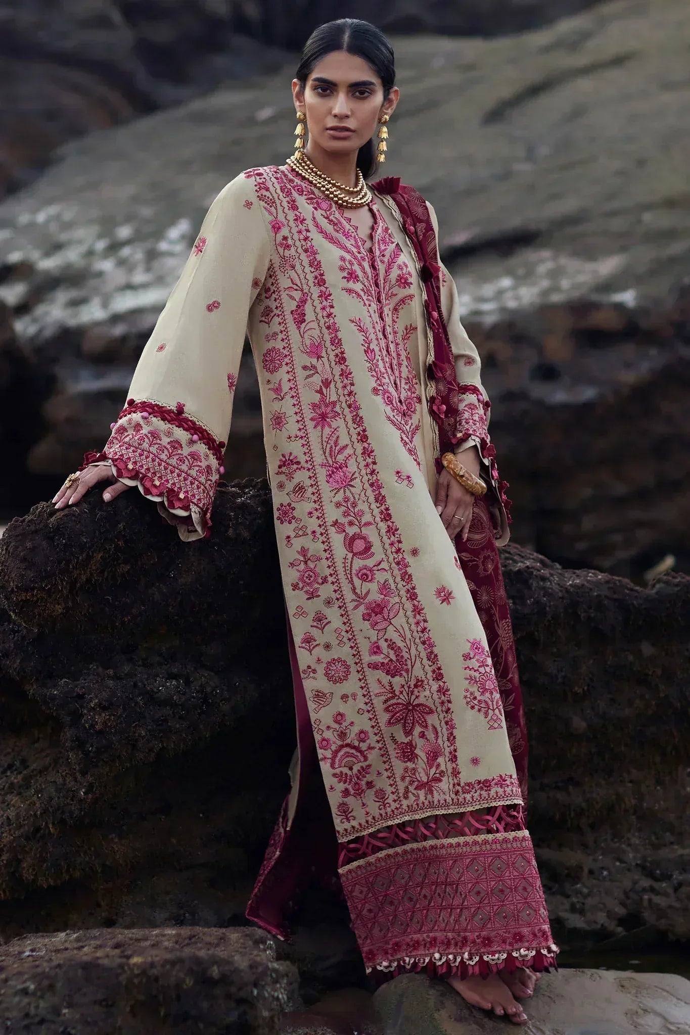Elan | Winter 23 | LARAH (EW23-02) - Aqsa Fabrics