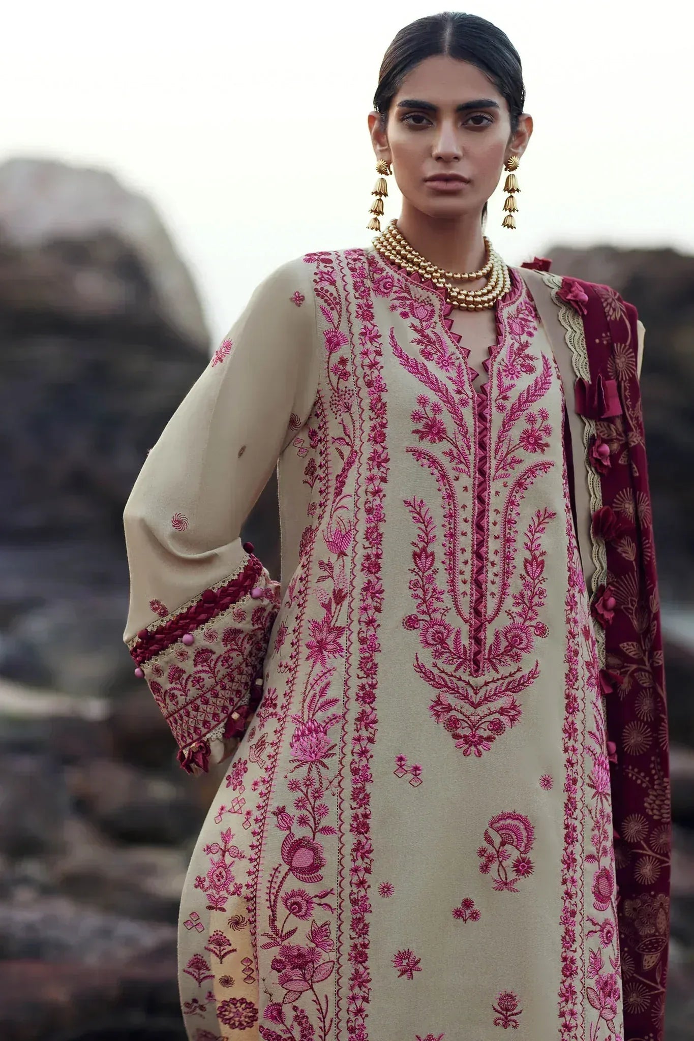 Elan | Winter 23 | LARAH (EW23-02) - Aqsa Fabrics