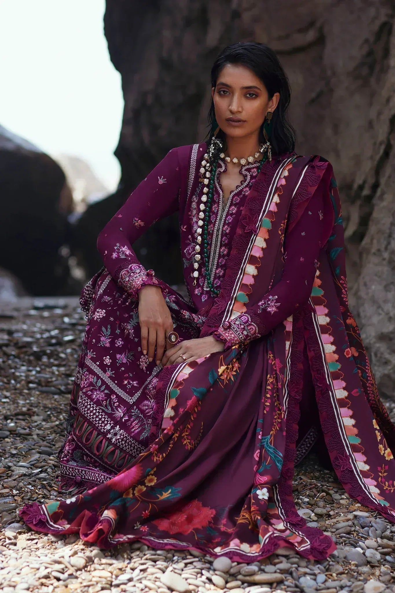 Elan | Winter 23 | ELNAZ (EW23-05) - Aqsa Fabrics