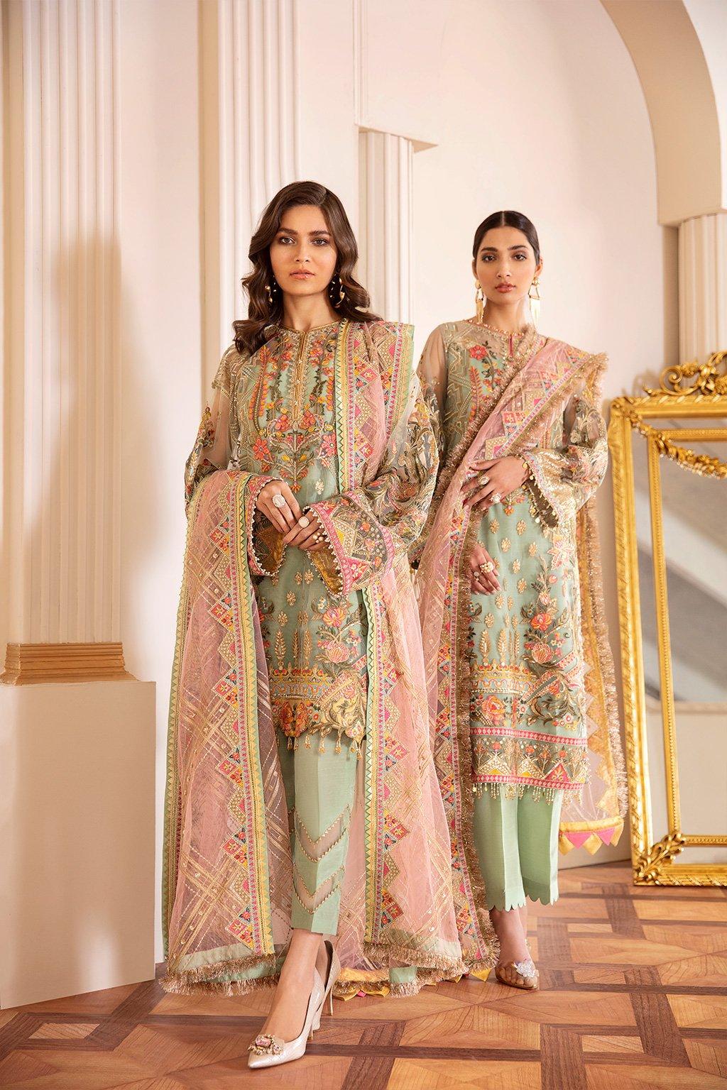 EMBROIDERED NET CH07-01 STITCHED