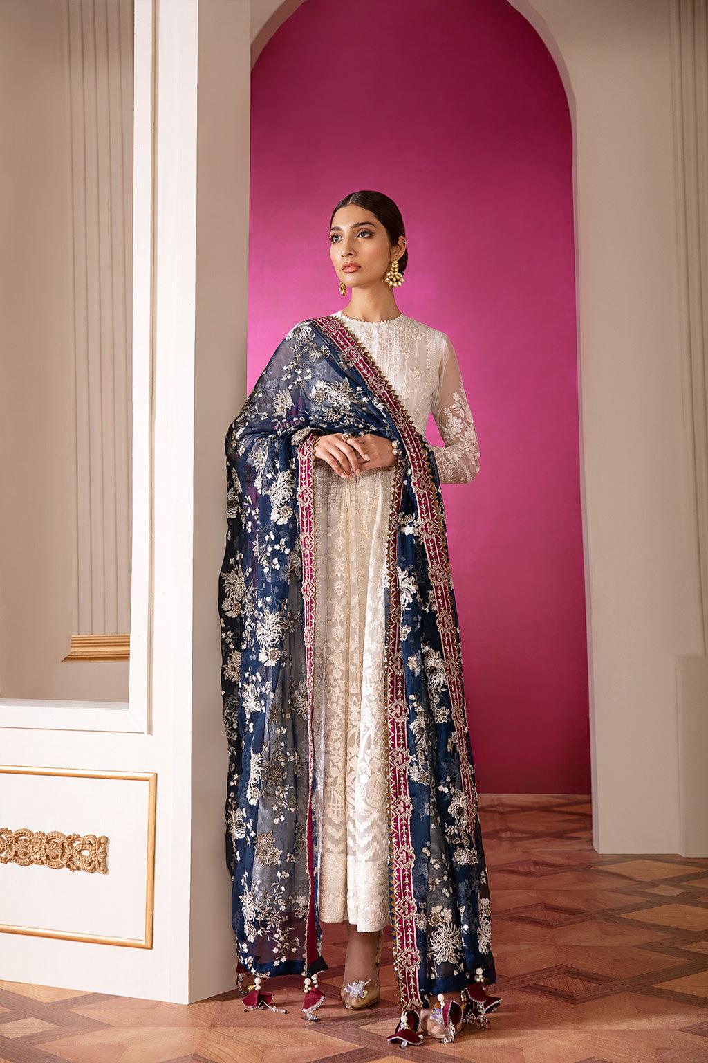 EMBROIDERED CHIFFON CH07-02 STITCHED