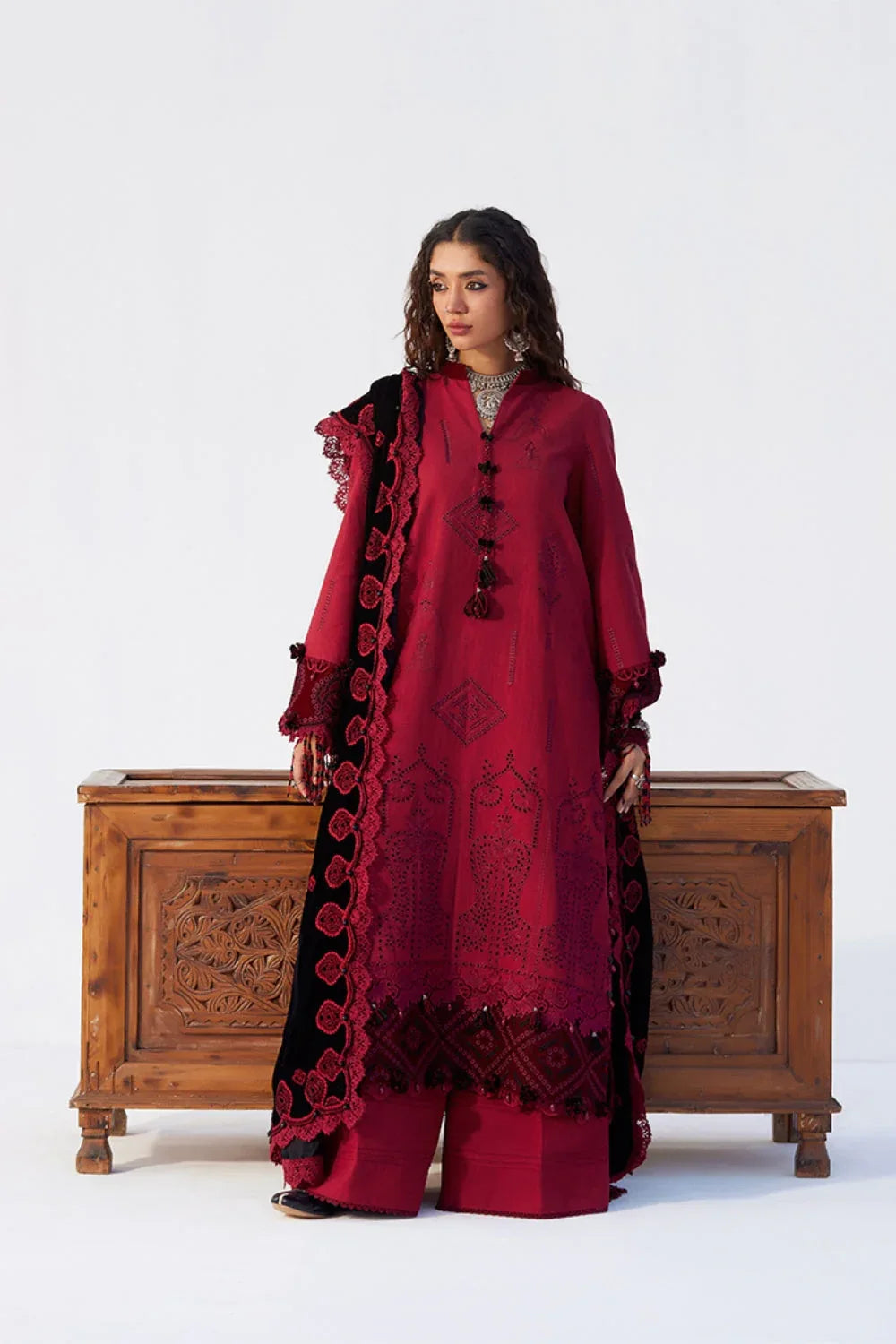 Saira Rizwan | Winter Khaddar 25 | NAZNEEN-SRW25-04 - Aqsa Fabrics
