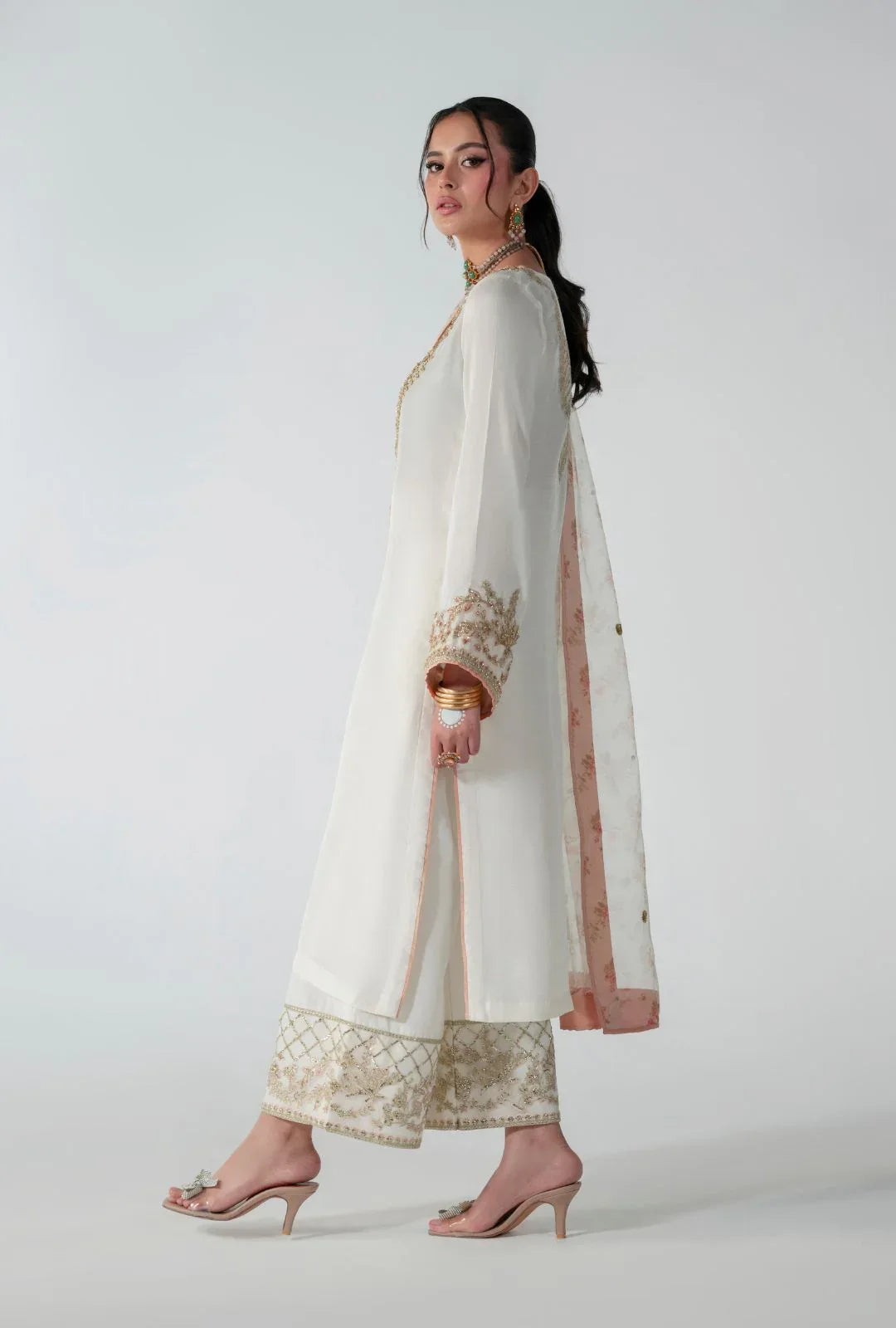 AJR Couture | Luxe Pret 25 |  Silk Whisper - Aqsa Fabrics