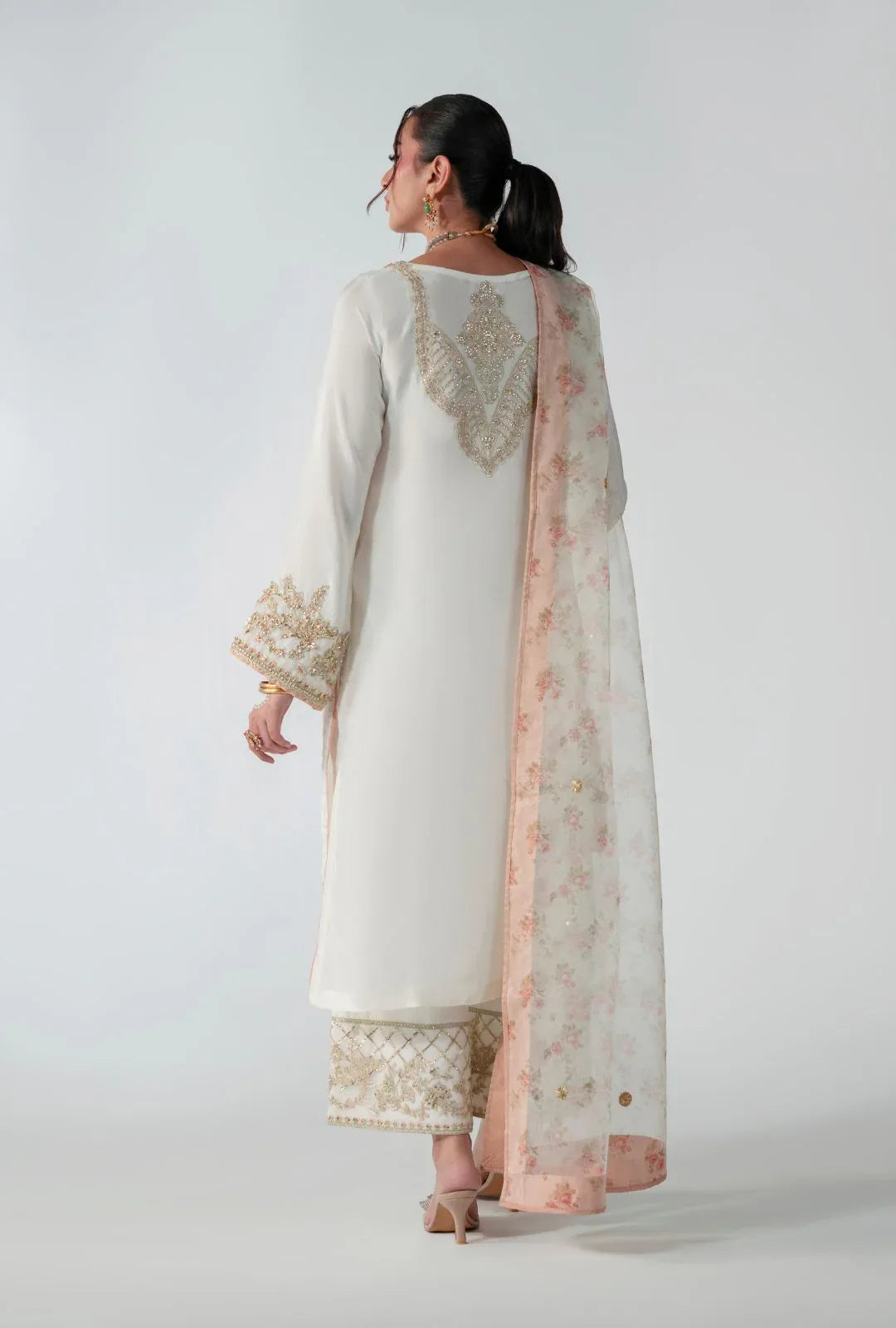 AJR Couture | Luxe Pret 25 |  Silk Whisper - Aqsa Fabrics