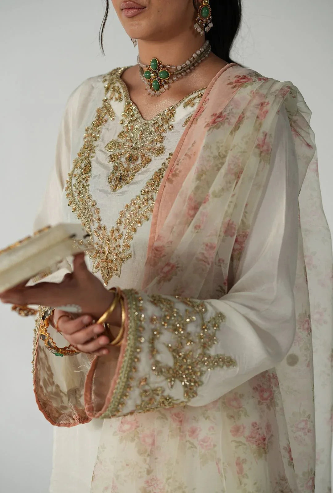 AJR Couture | Luxe Pret 25 |  Silk Whisper - Aqsa Fabrics