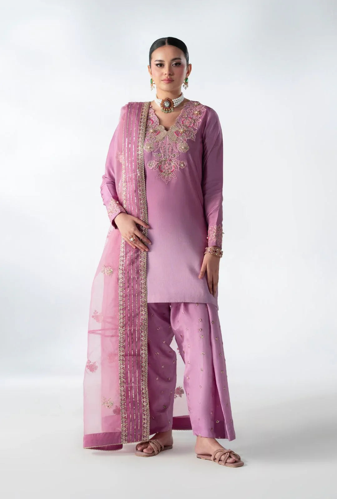 AJR Couture | Luxe Pret 25 | Floral Fusion - Aqsa Fabrics