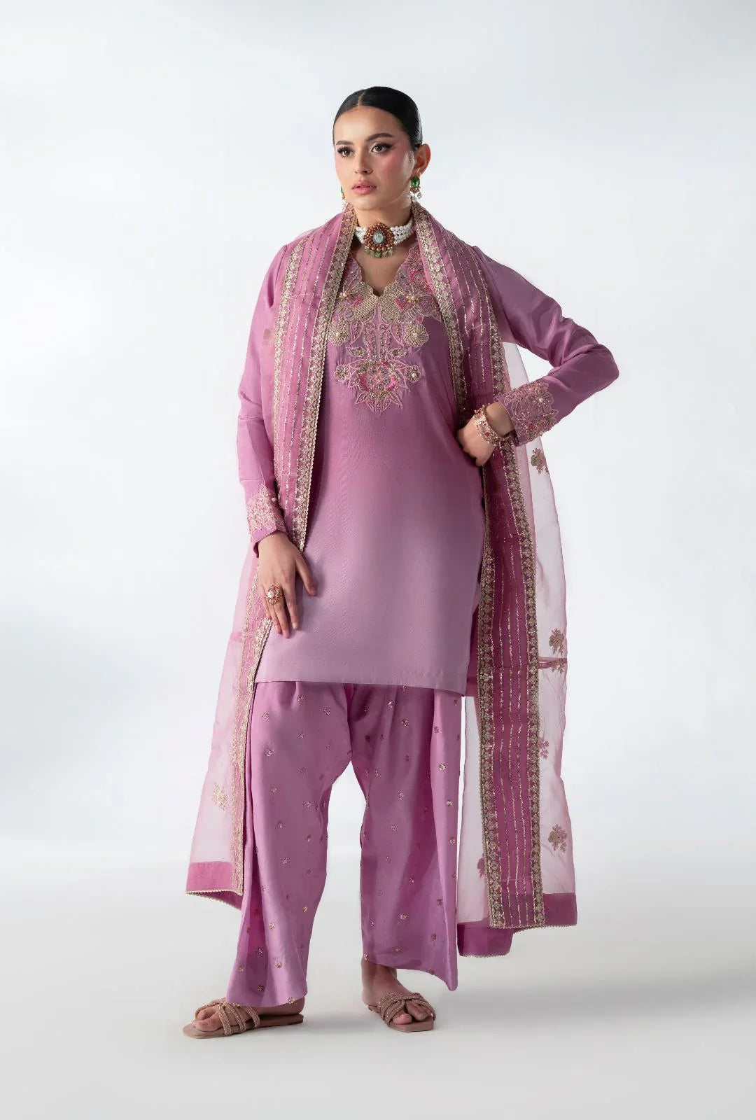 AJR Couture | Luxe Pret 25 | Floral Fusion - Aqsa Fabrics