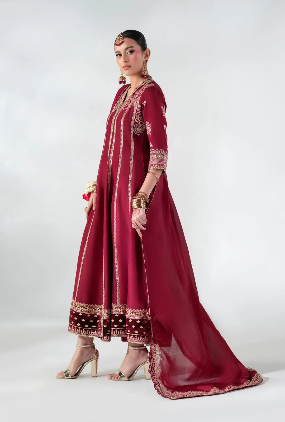 AJR Couture | Luxe Pret 25 |  Ruby Raffia - Aqsa Fabrics