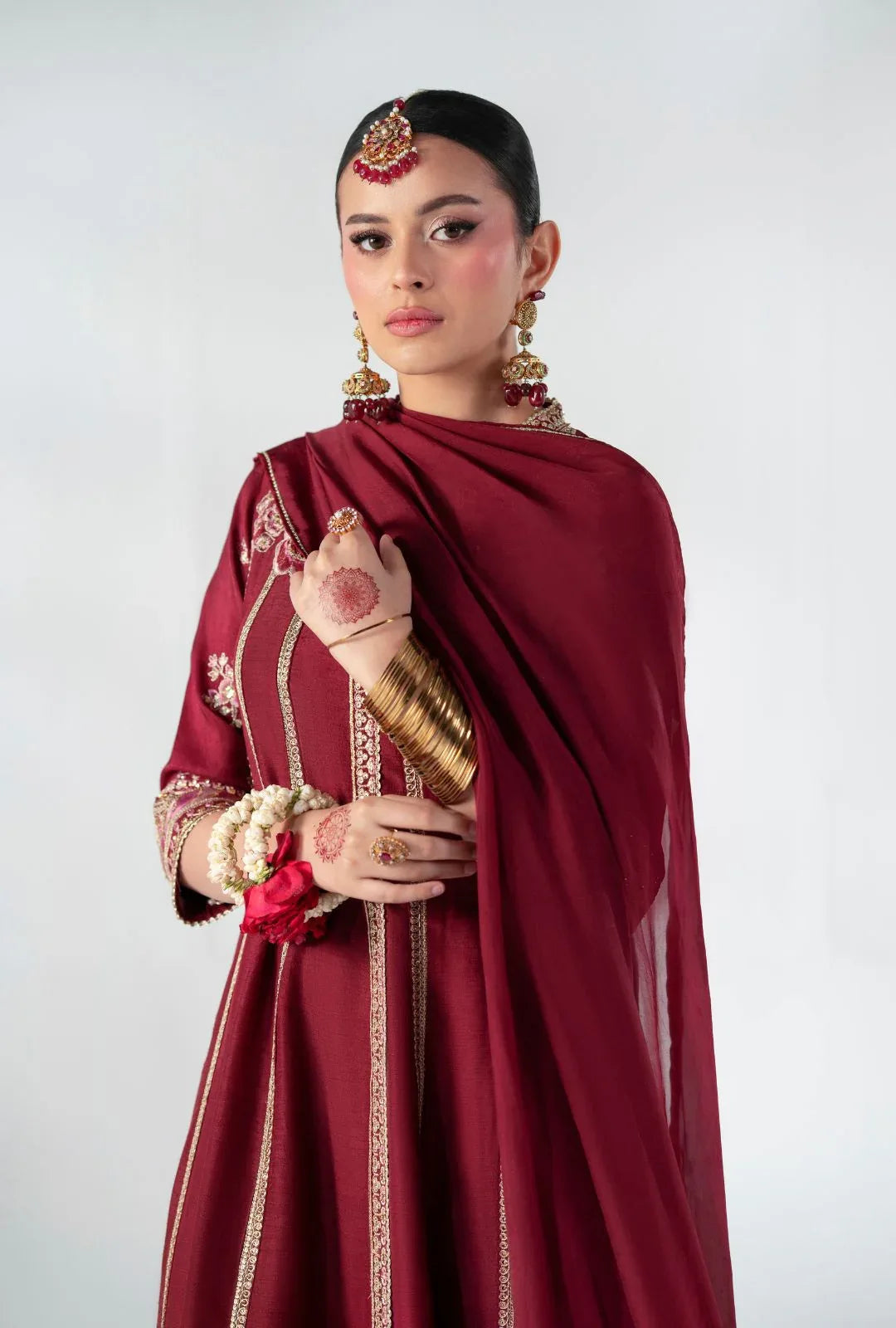 AJR Couture | Luxe Pret 25 |  Ruby Raffia - Aqsa Fabrics
