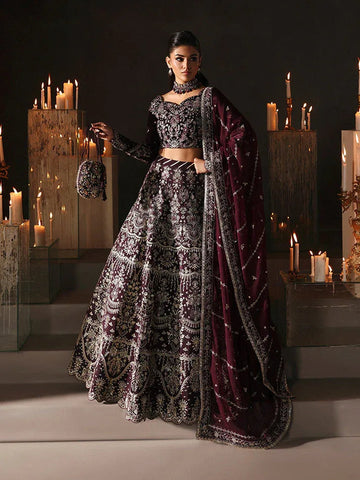 Gulaal | Marais Velvet | CALIRA - Aqsa Fabrics