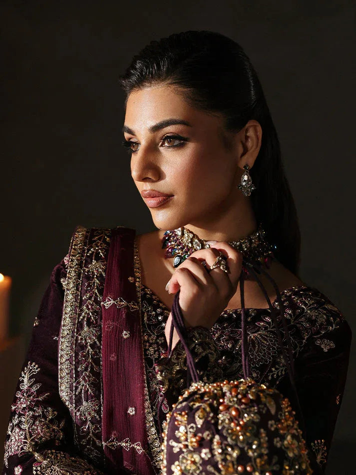 Gulaal | Marais Velvet | CALIRA - Aqsa Fabrics