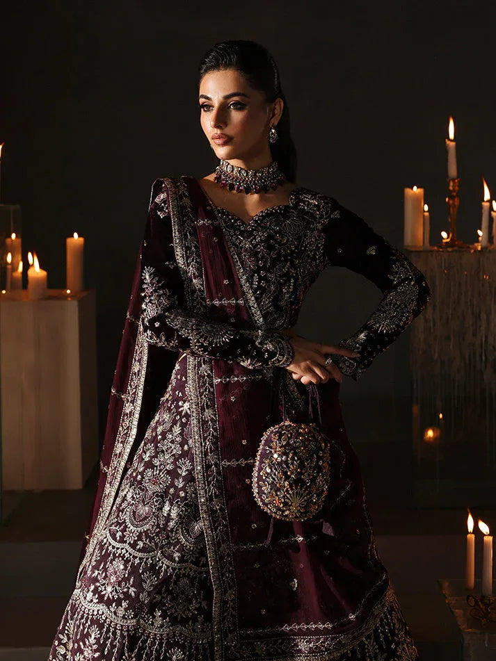 Gulaal | Marais Velvet | CALIRA - Aqsa Fabrics