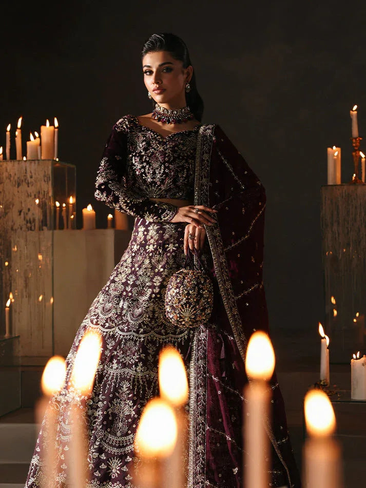 Gulaal | Marais Velvet | CALIRA - Aqsa Fabrics