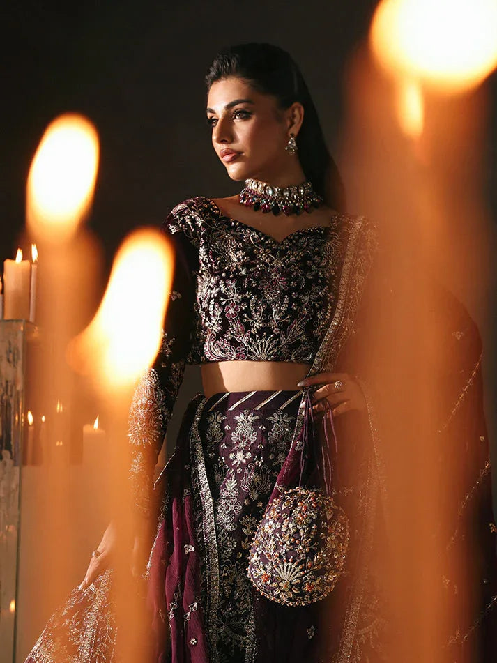 Gulaal | Marais Velvet | CALIRA - Aqsa Fabrics