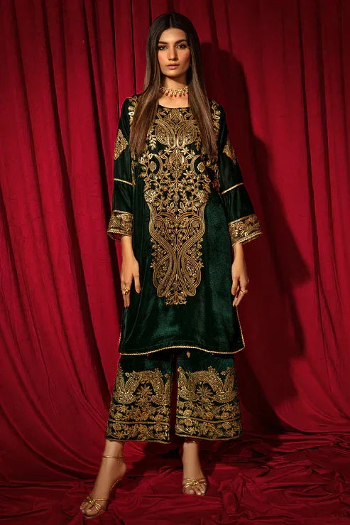 Declare | Velvet Collection 24 |   V1004 - Aqsa Fabrics