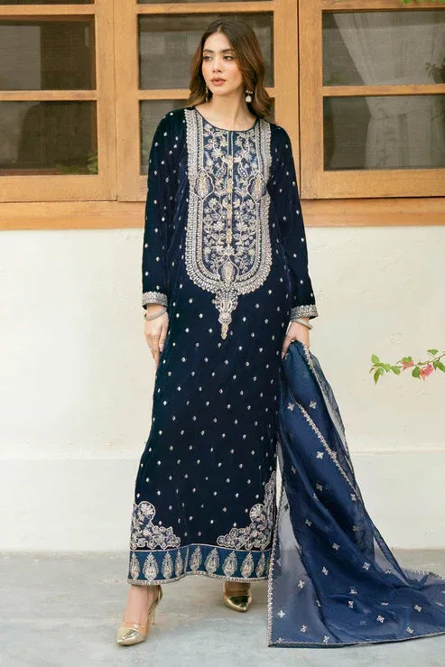 Declare | Velvet Collection 24 |  V1009 - Aqsa Fabrics