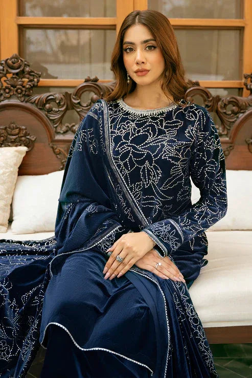 Declare | Velvet Collection 24 |  V1014 - Aqsa Fabrics