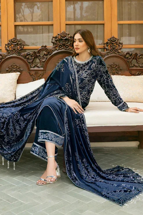 Declare | Velvet Collection 24 |  V1014 - Aqsa Fabrics