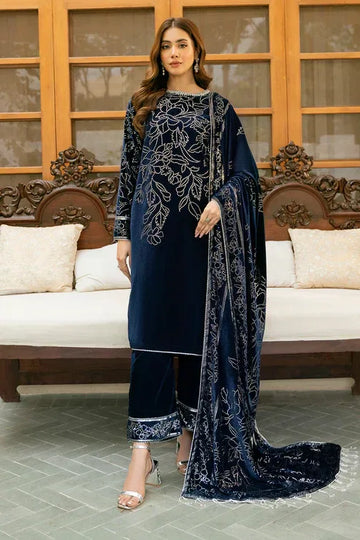 Declare | Velvet Collection 24 |  V1014 - Aqsa Fabrics