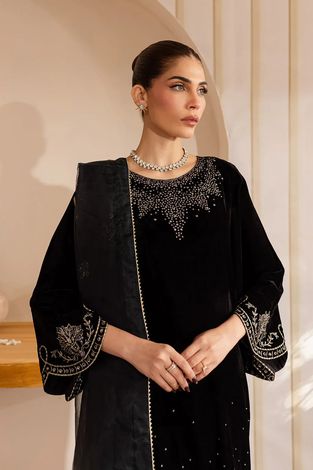 Vanya | Velvet Formals 24 |  KV-51 - Aqsa Fabrics