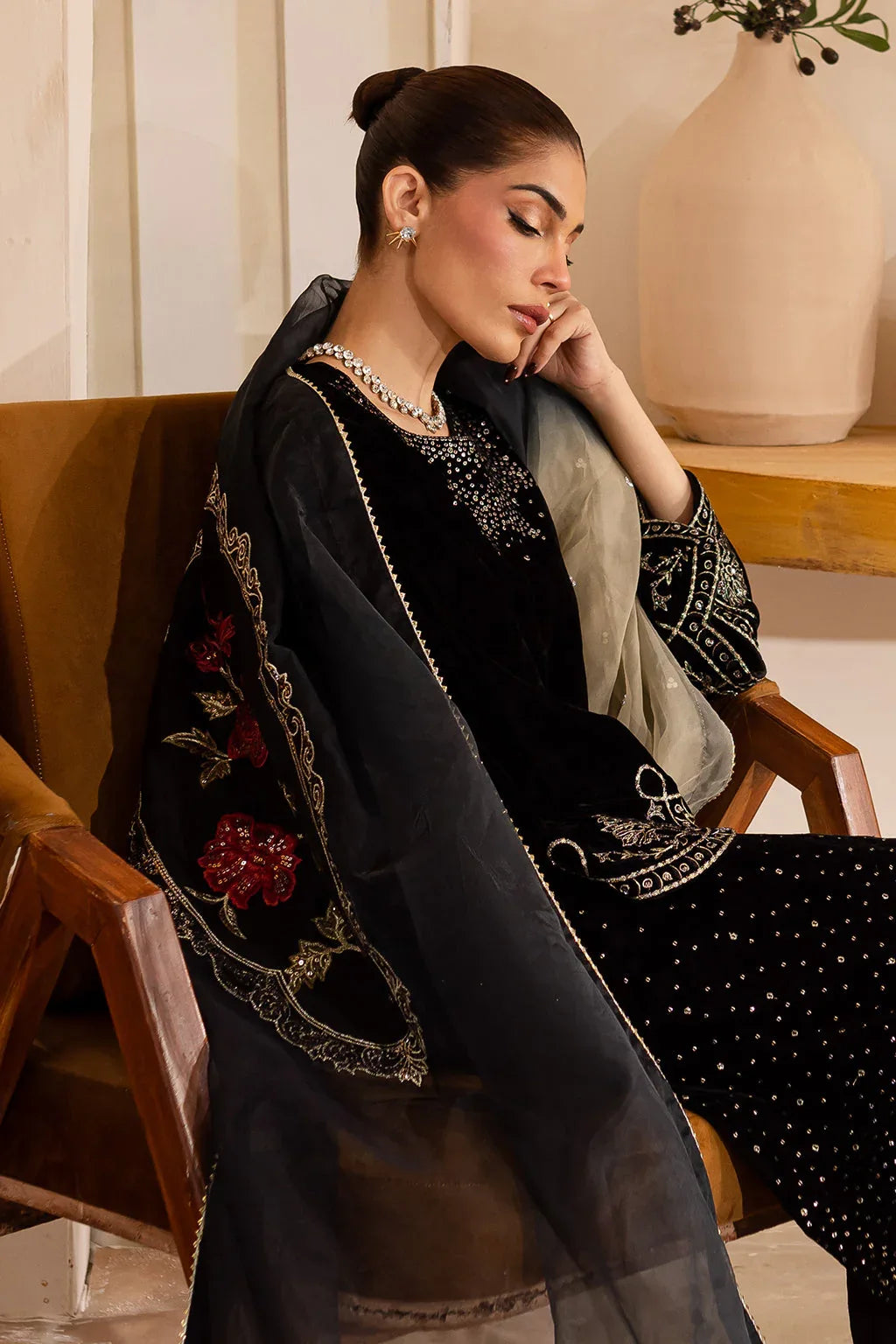 Vanya | Velvet Formals 24 |  KV-51 - Aqsa Fabrics