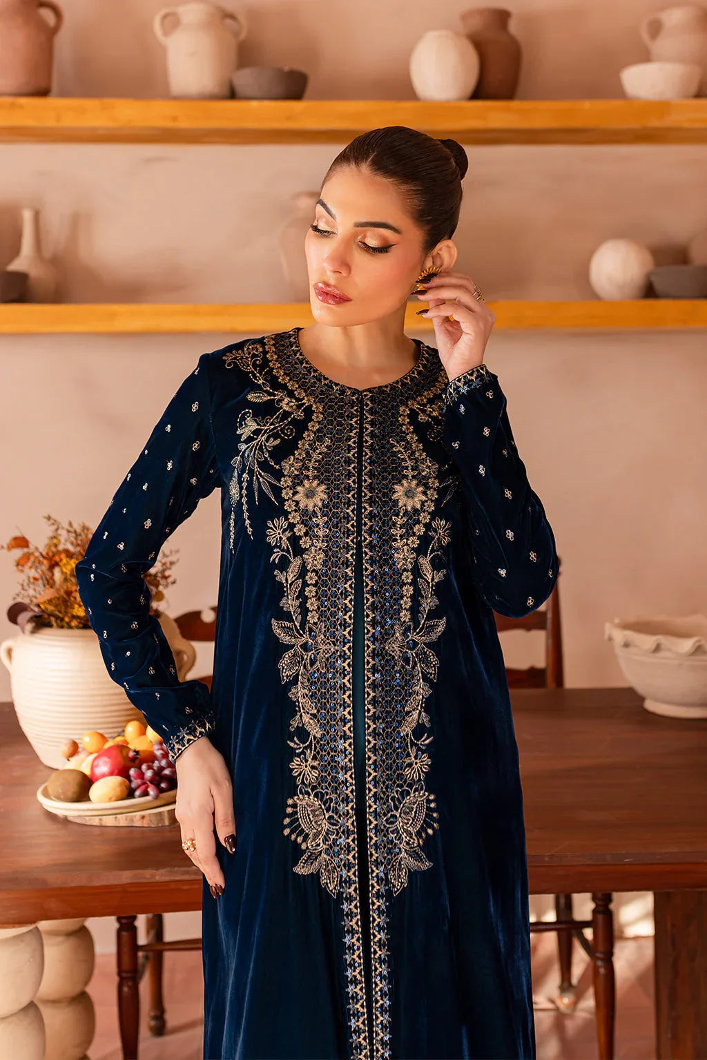 Vanya | Velvet Formals 24 |  KV-54 - Aqsa Fabrics