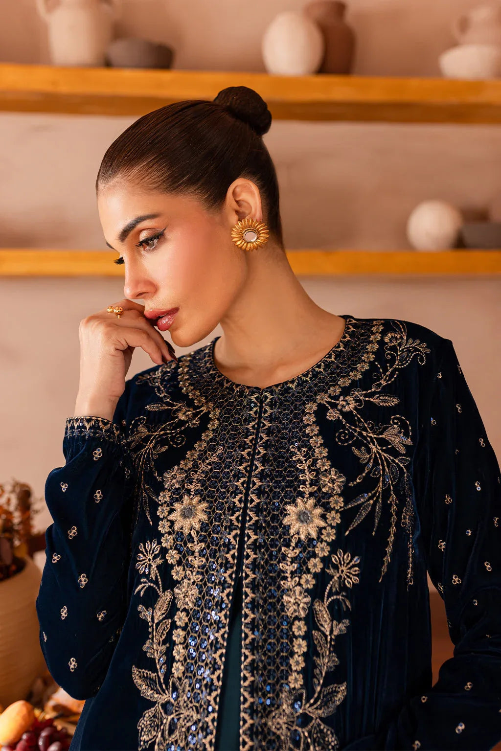 Vanya | Velvet Formals 24 |  KV-54 - Aqsa Fabrics