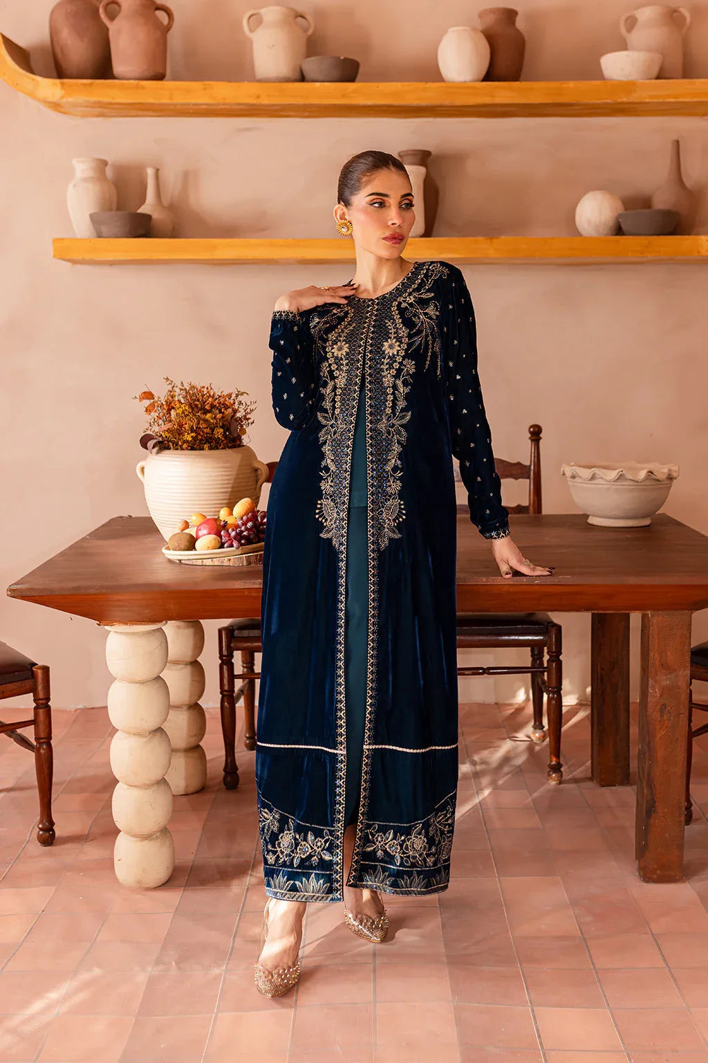 Vanya | Velvet Formals 24 |  KV-54 - Aqsa Fabrics