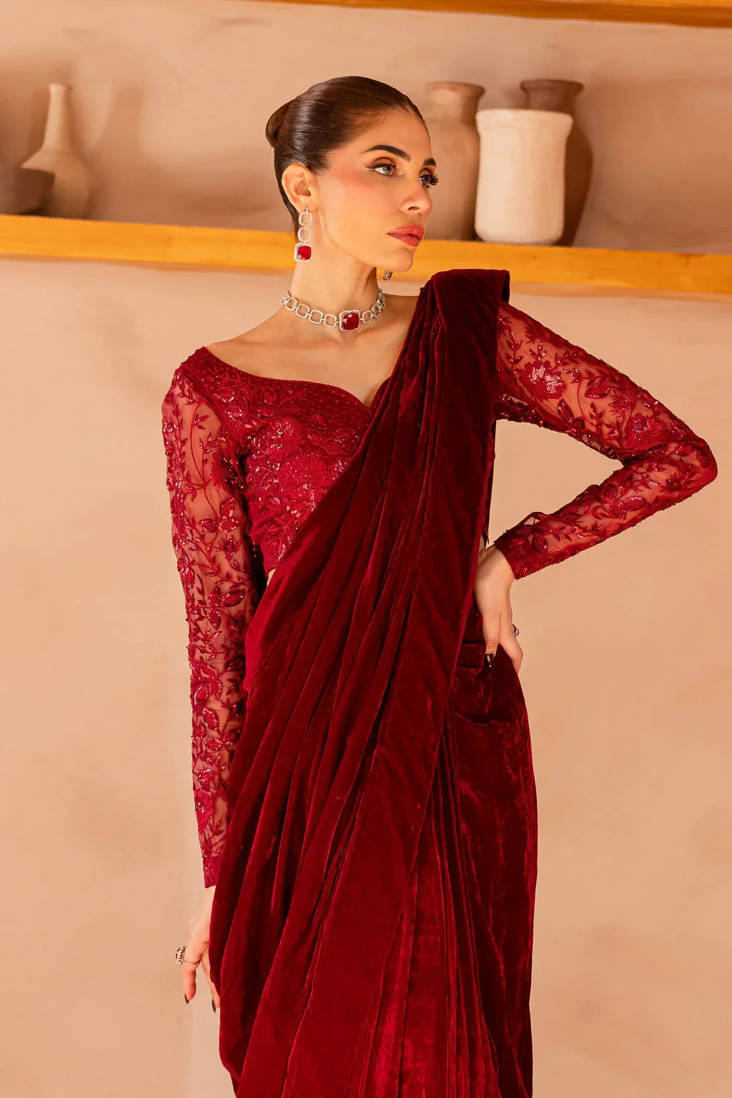 Vanya | Velvet Formals 24 | KV-55 - Aqsa Fabrics
