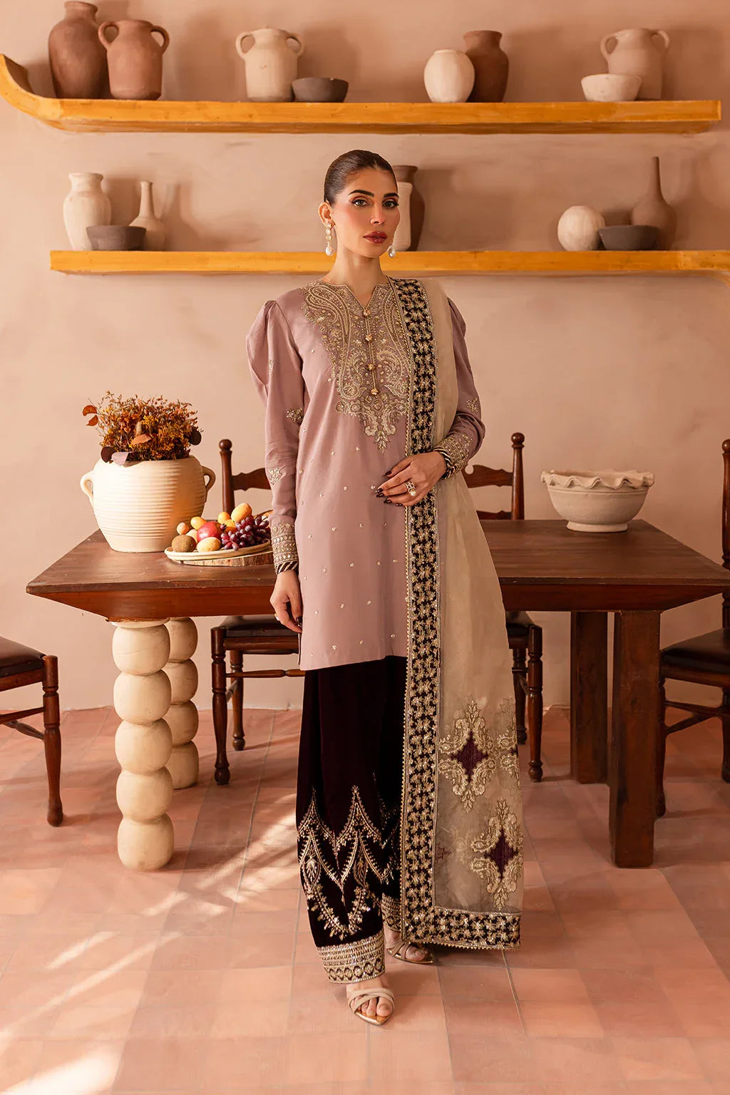 Vanya | Velvet Formals 24 |  KV-56 - Aqsa Fabrics