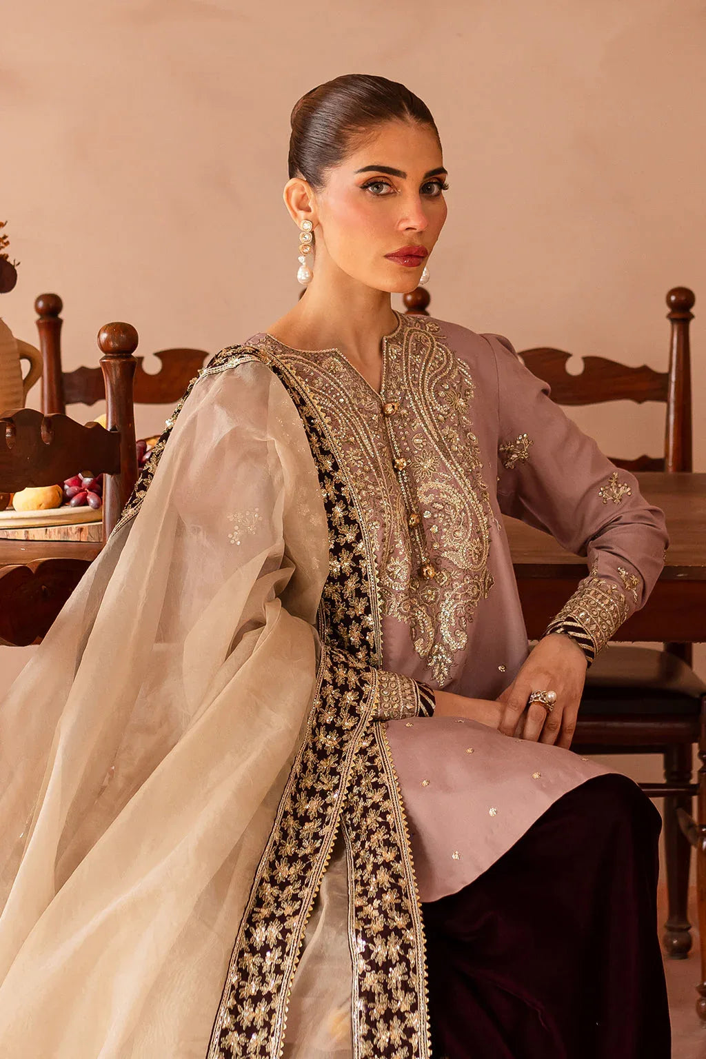 Vanya | Velvet Formals 24 |  KV-56 - Aqsa Fabrics