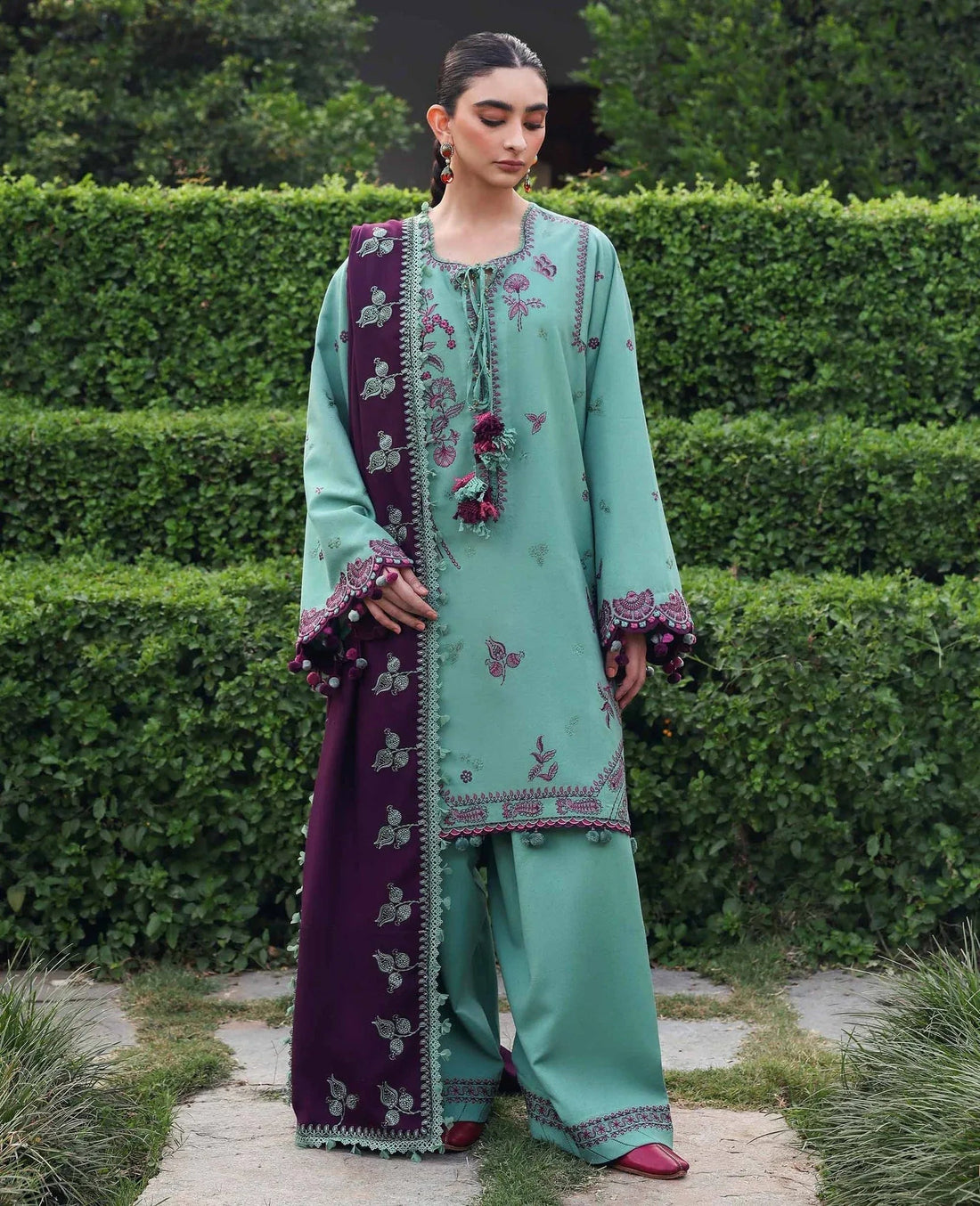 Republic Womenswear | Amaris Luxury Shawl 25 | Virella - Aqsa Fabrics