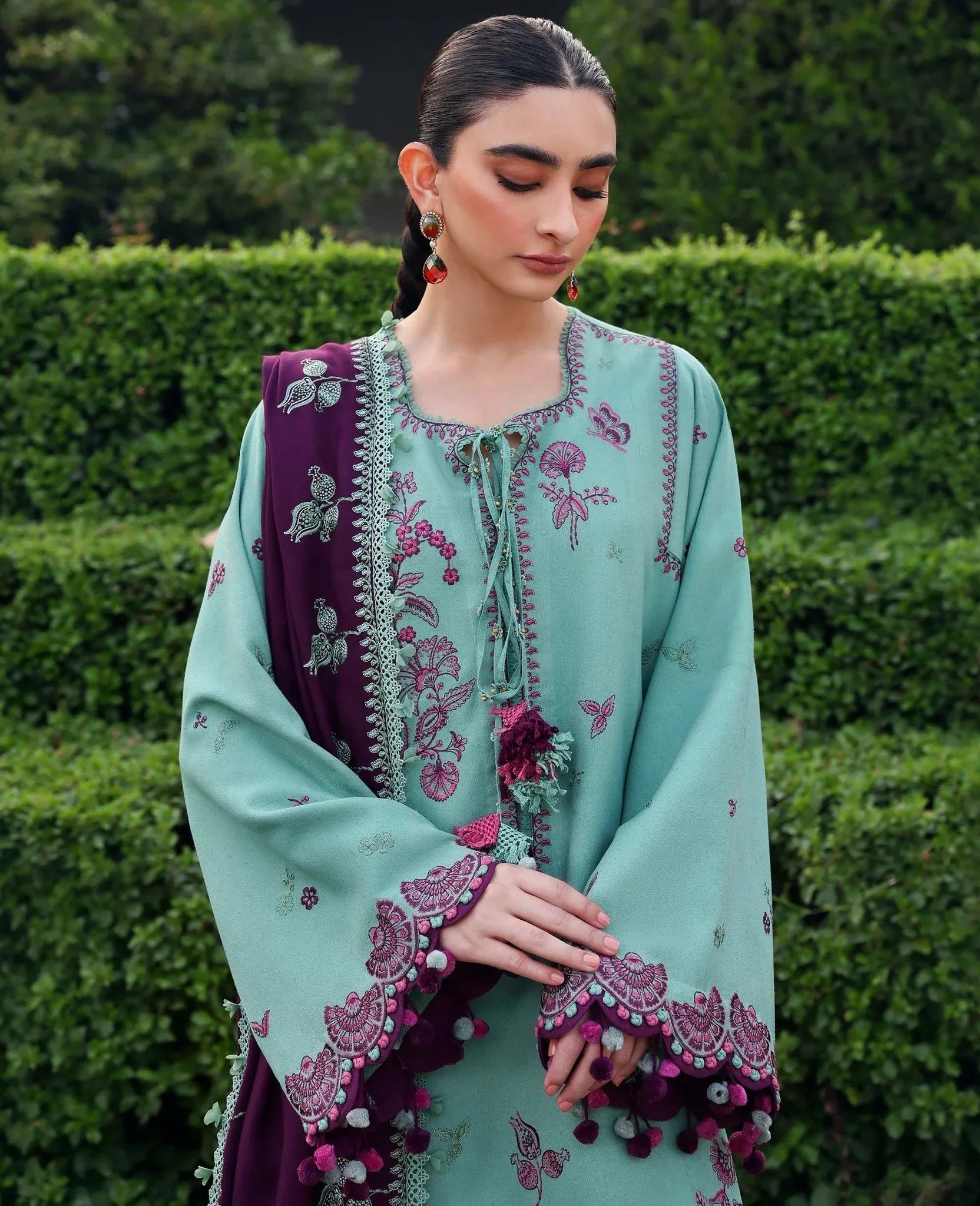 Republic Womenswear | Amaris Luxury Shawl 25 | Virella - Aqsa Fabrics