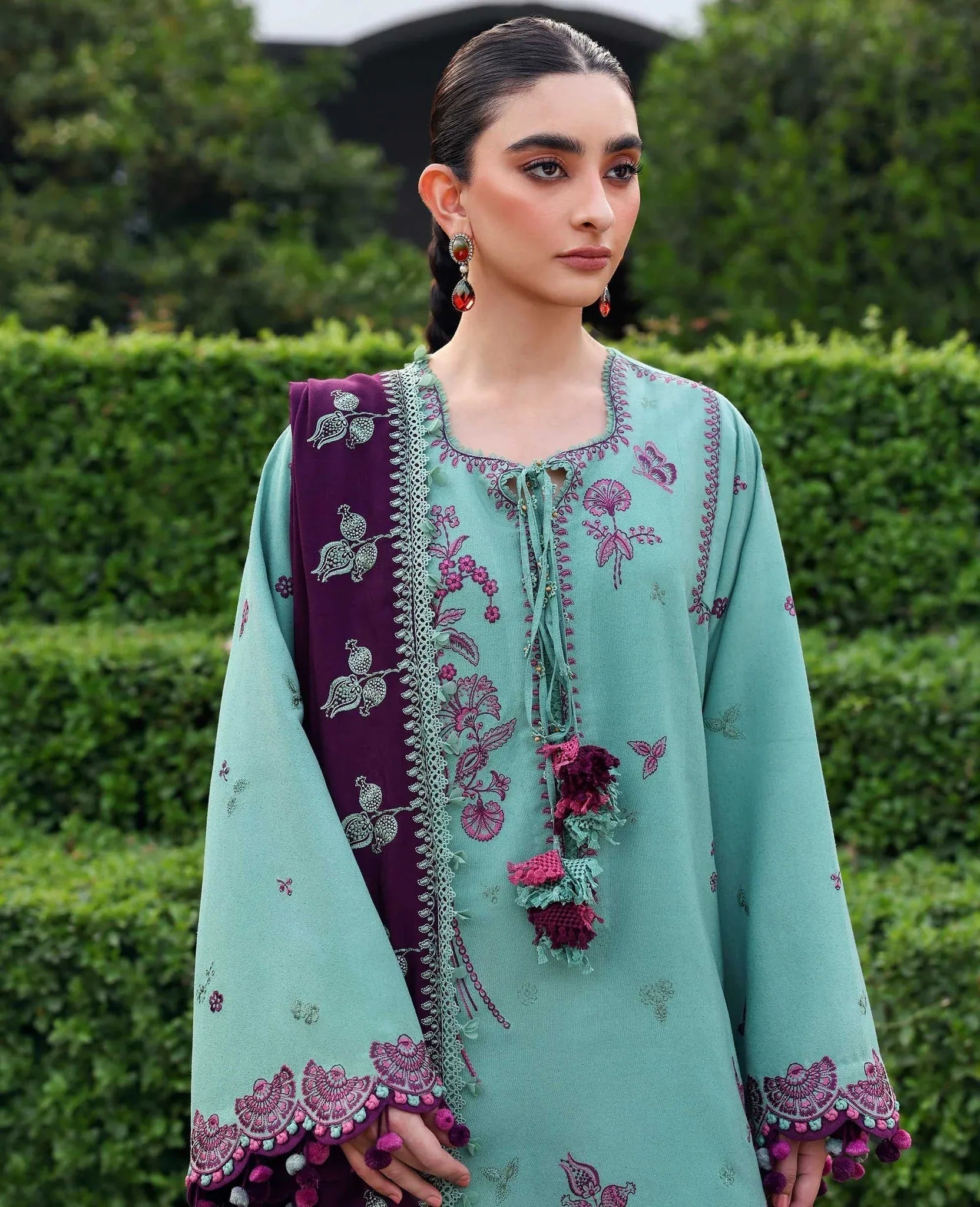 Republic Womenswear | Amaris Luxury Shawl 25 | Virella - Aqsa Fabrics