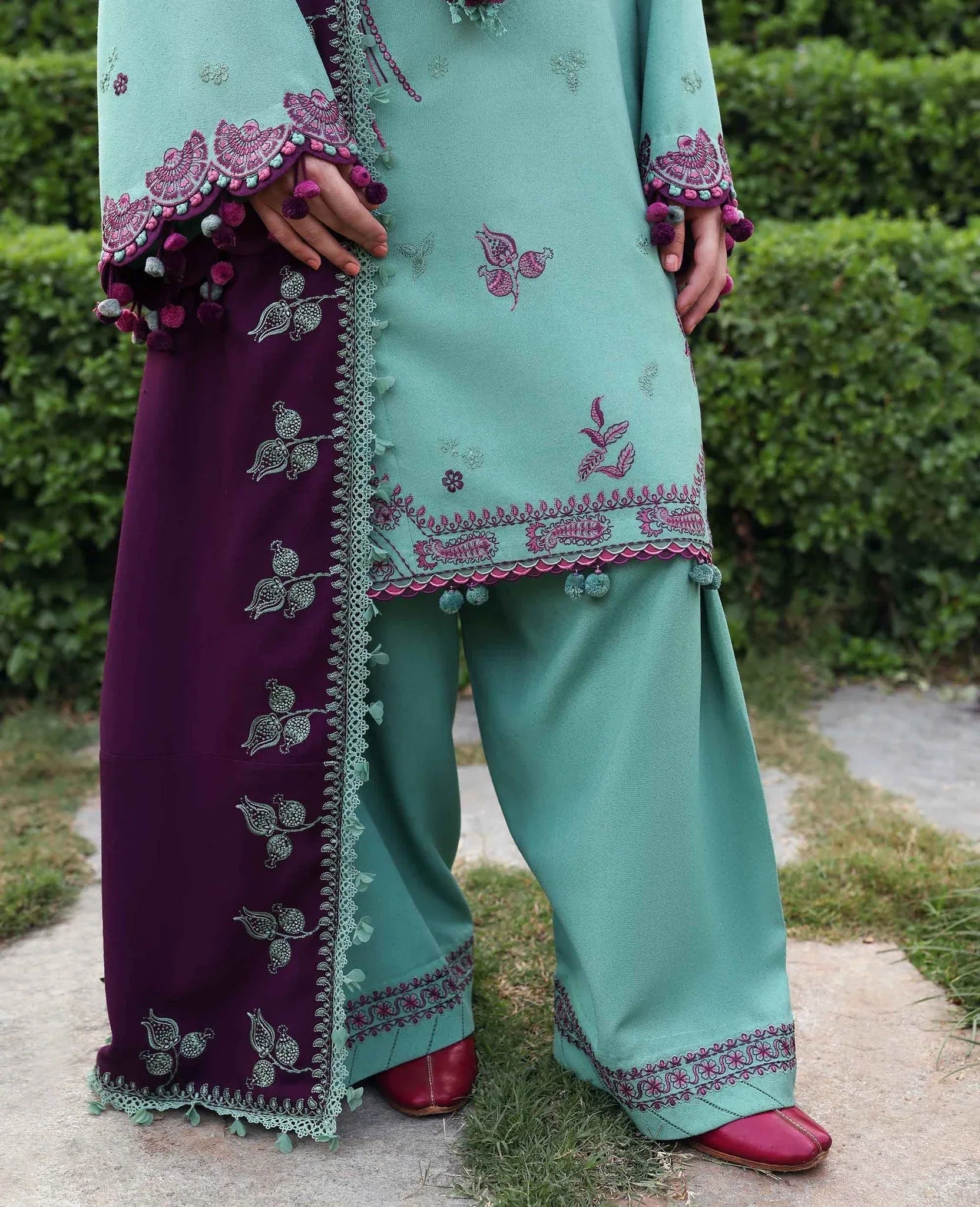 Republic Womenswear | Amaris Luxury Shawl 25 | Virella - Aqsa Fabrics