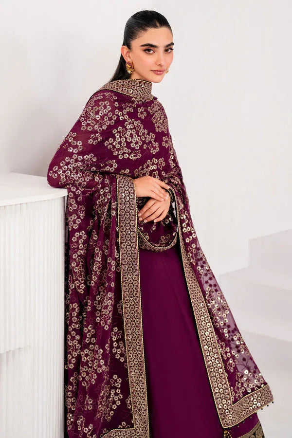 Jazmin | Formals Collection | CHIFFON UC-3057 - Aqsa Fabrics