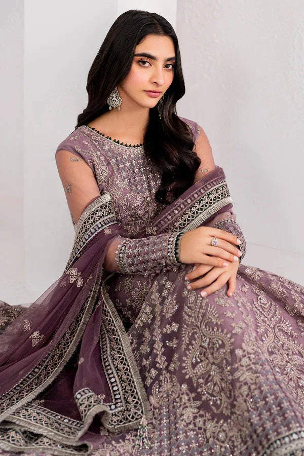 Jazmin | Formals Collection | NET UN-4020 - Aqsa Fabrics