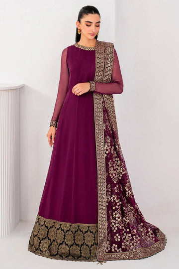 Jazmin | Formals Collection | CHIFFON UC-3057 - Aqsa Fabrics