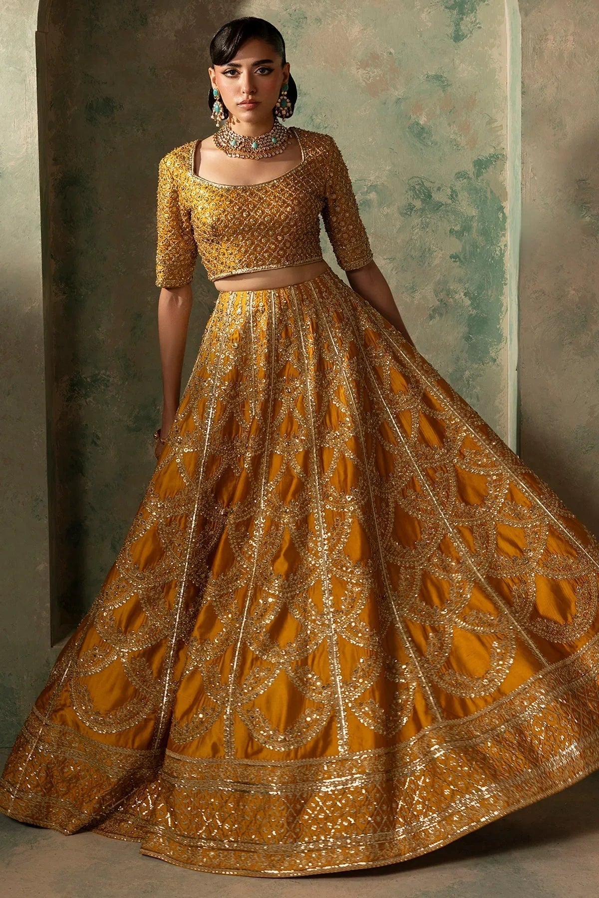 Mina Kashif | Noor Jahan Wedding Formals | Zarafshan - Aqsa Fabrics