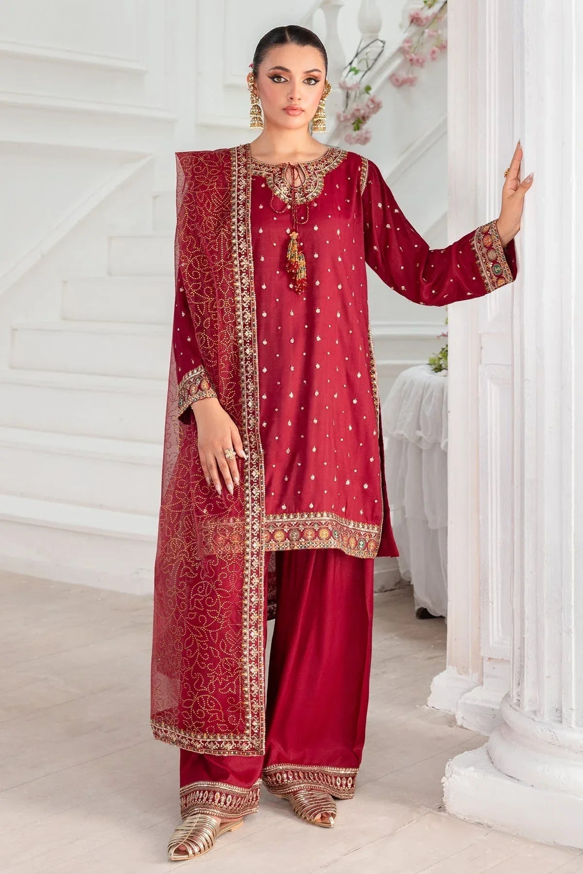 Charizma | Festive Pret | CMA-5-048 R - Aqsa Fabrics